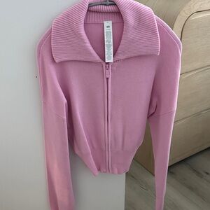 ALO Yoga Pink Scholar Cardigan
